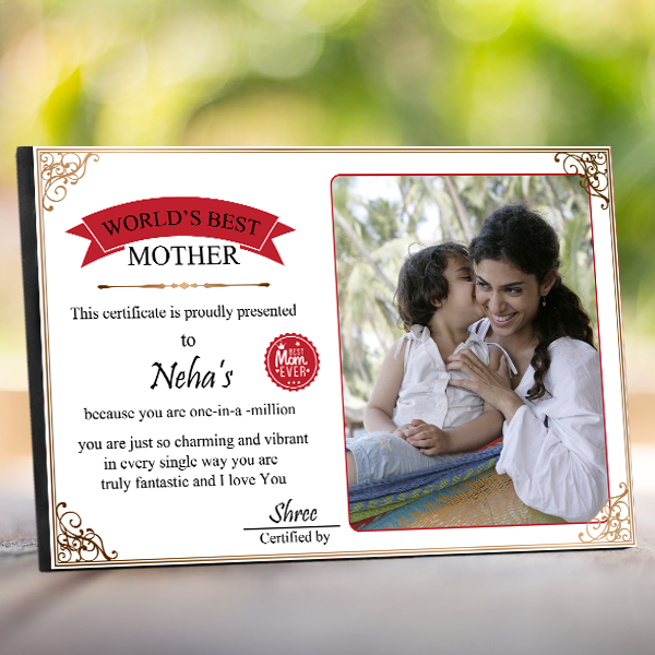 World's Best Mother Certificate, Mother Certificate of Appreciation|Zestpics