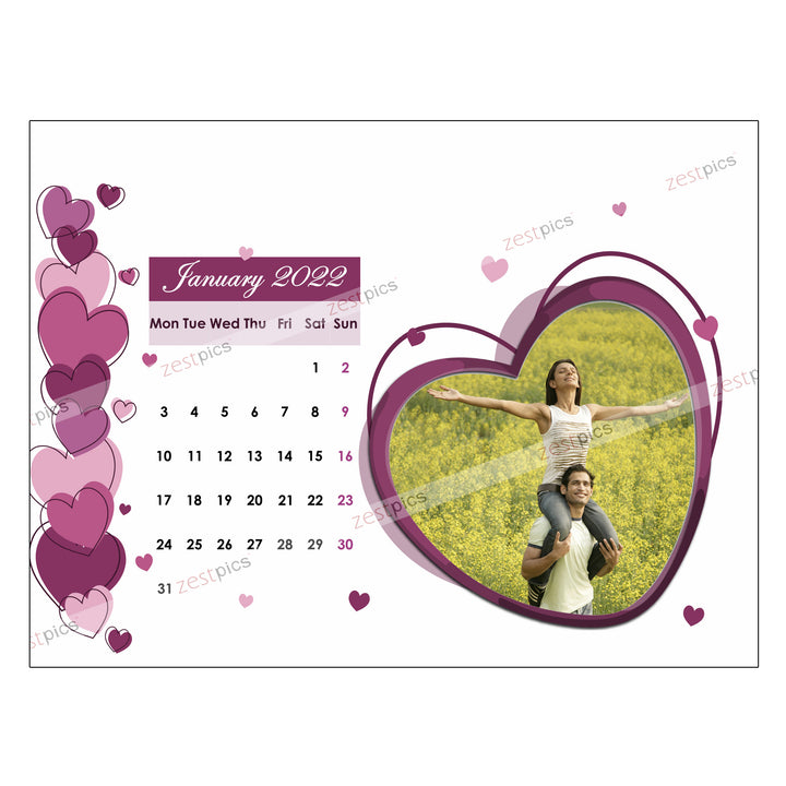 Personalised Calendar | Make a Calendar Online for 2022 | Zestpics