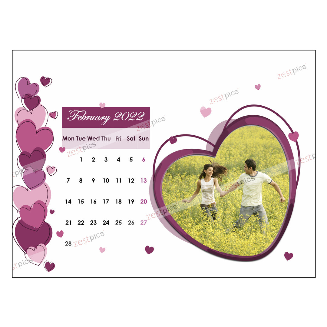 Personalised Calendar | Make a Calendar Online for 2022 | Zestpics