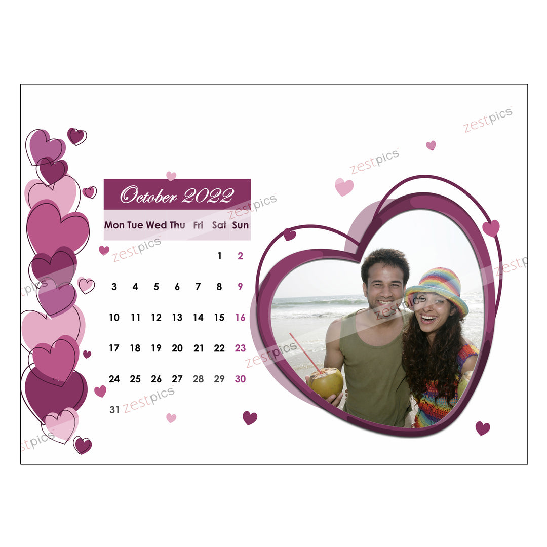 Personalised Calendar | Make a Calendar Online for 2022 | Zestpics