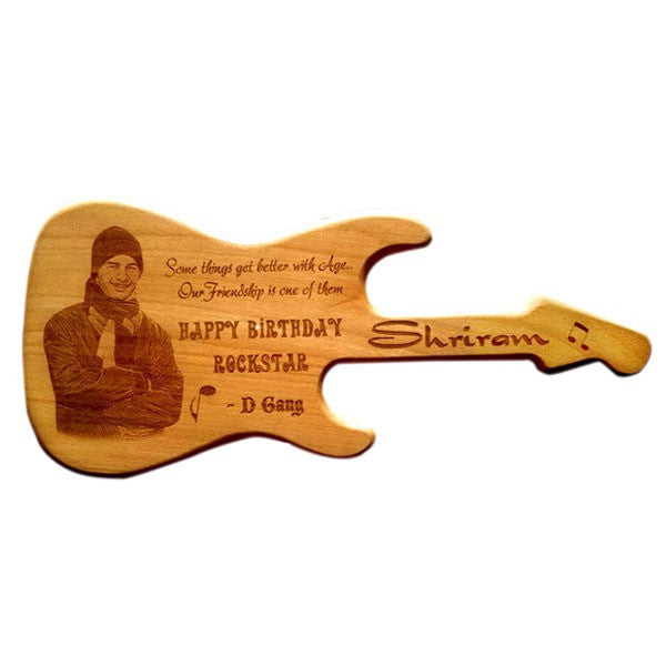 Buy Personalized Photo on Guitar Wooden - Perfect Gift for Music Lovers