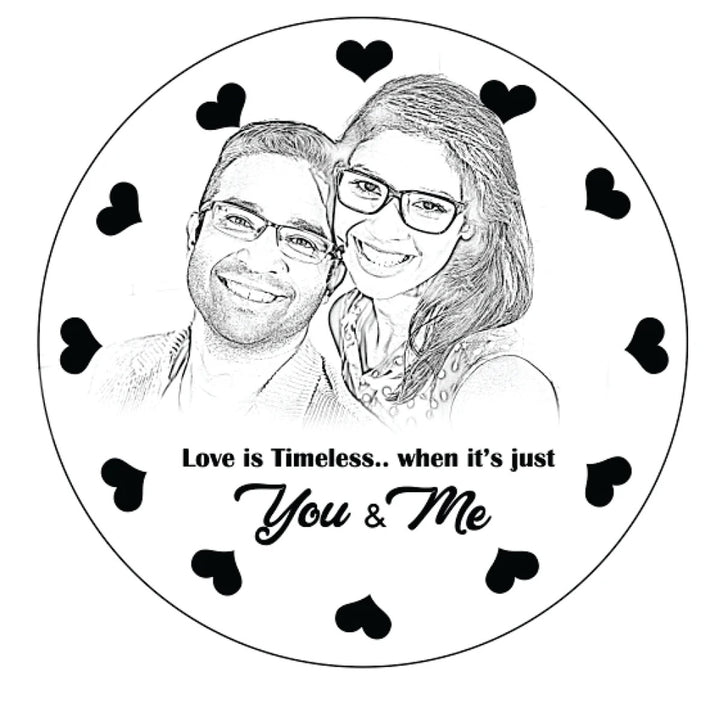 Photo Clocks | Photo Wall Clocks | Round Engraved Wall Clock |Zestpics