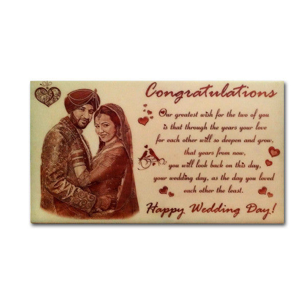Personalized wooden photo plaques in Delhi. Engrave your pictures on wood. Quick delivery.