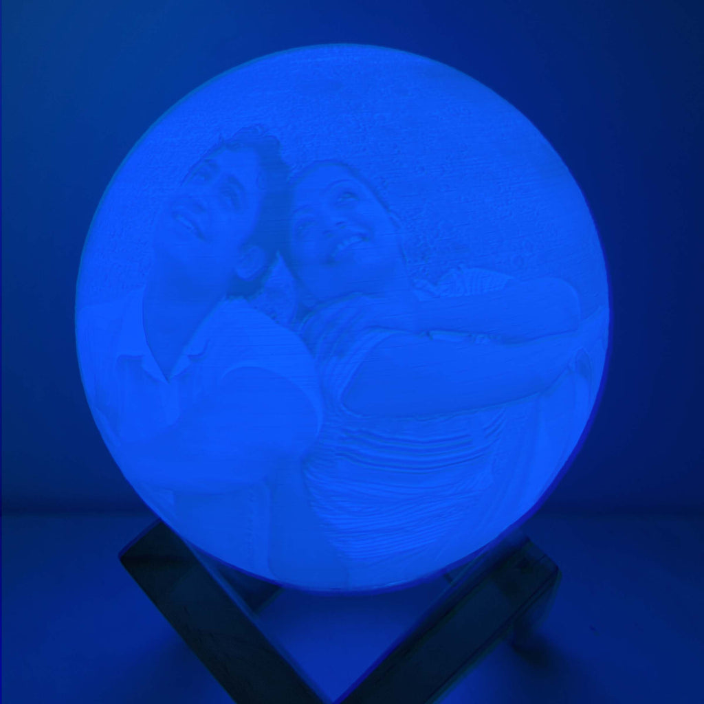 Personalised Moon Lamp | Personalised Couple Moonlight Lamp - Zestpics