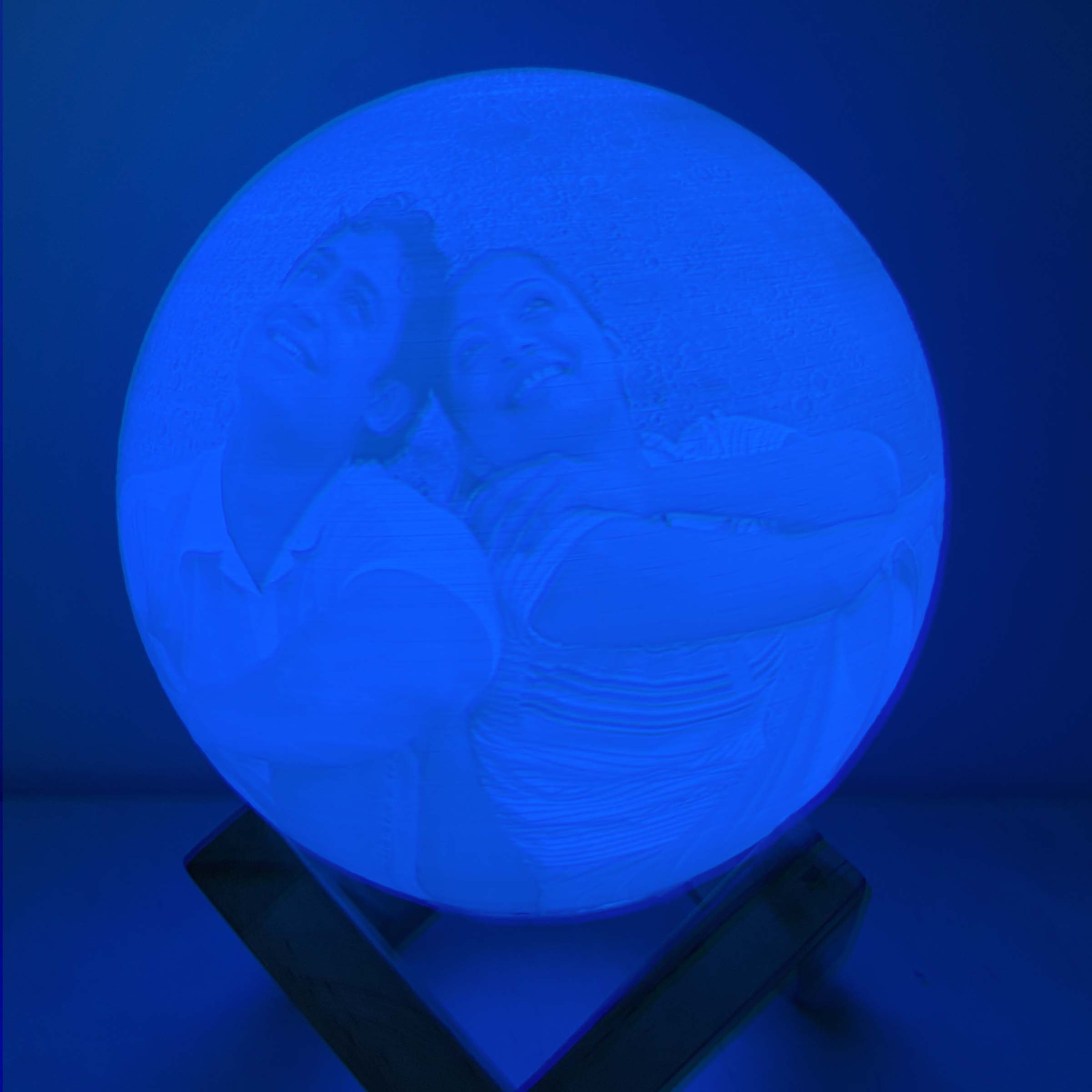 Personalised Moon Lamp | Personalised Couple Moonlight Lamp - Zestpics