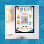Gift to NewBorn, Personalised Baby Birth Frame - Newborn Baby Gifts | Zestpics