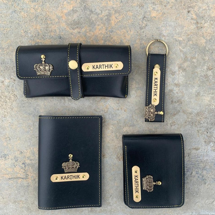 Mens Gift, Birthday Gift for Husband | Personalised Wallet, Passport Cover Gift Combo