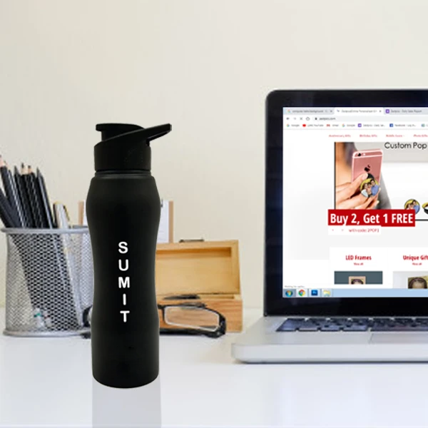 Buy Customized Name Engraved Bottles & Sippers Online in India|Zestpics