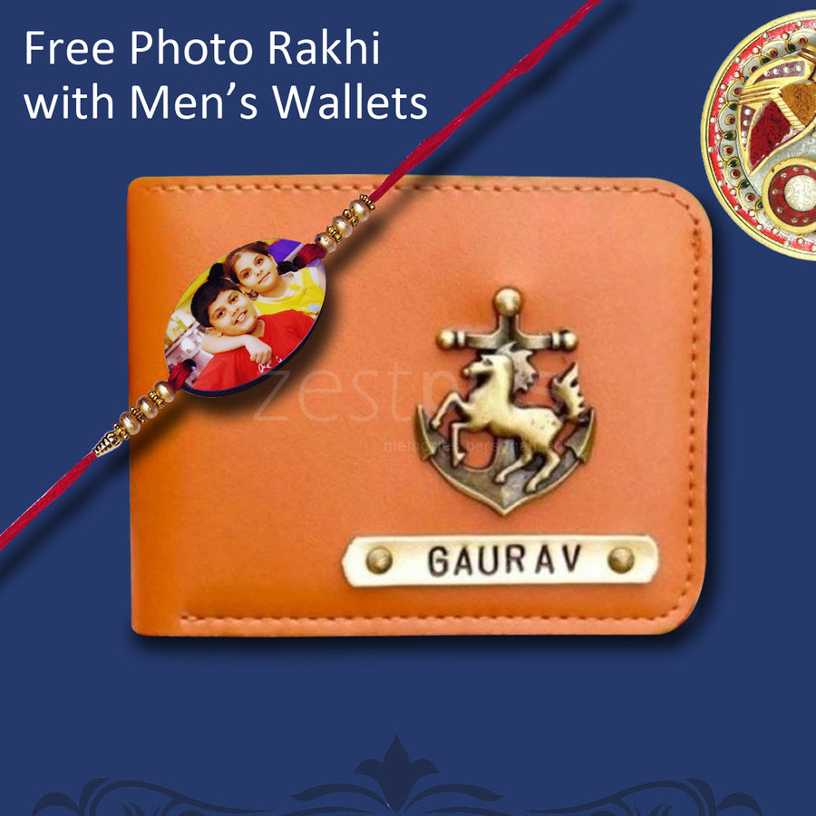 Rakhi Gifts for Brother, Mens Wallets, Photo Rakhi, Wallet for Men, Customised Wallets | Zestpics