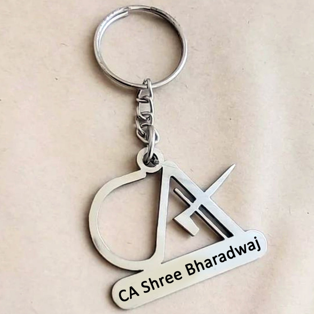 Gift For CA – Personalized CA Keychain – Gift for Chartered Accountants