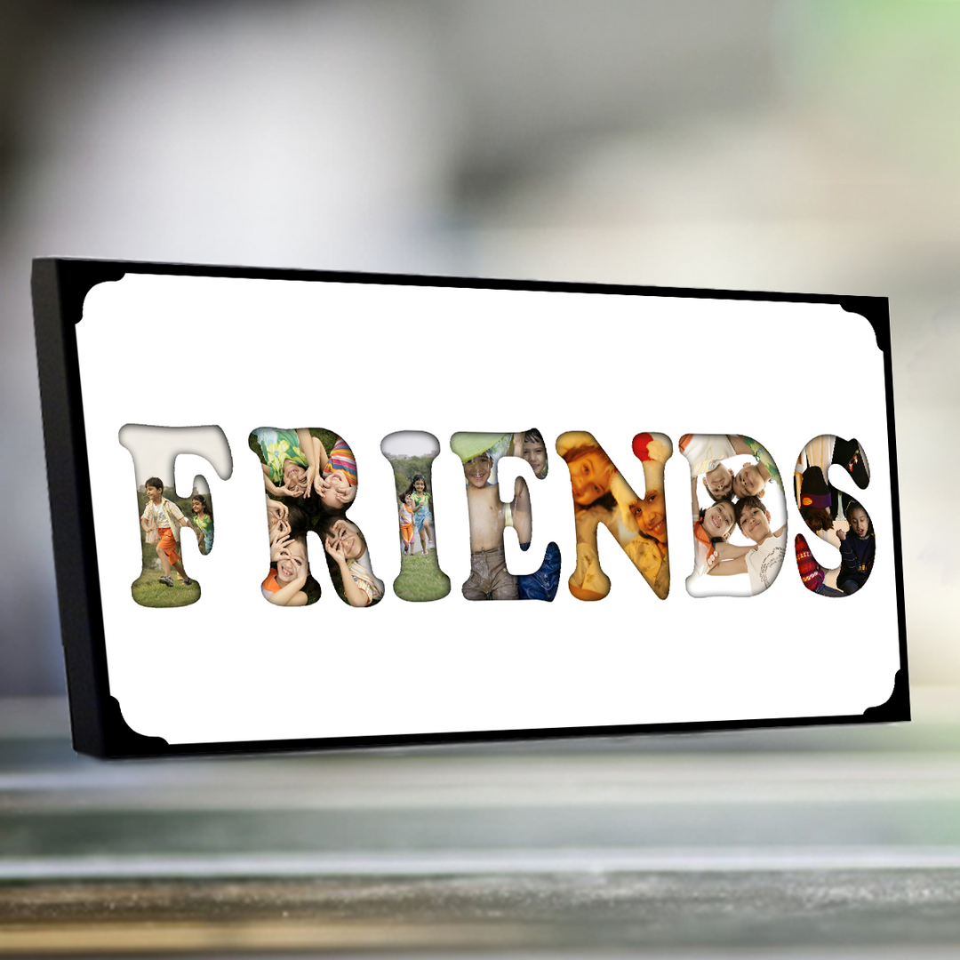 Personalized Name Friends Photo Frame, Send Friend Photo Frames to India