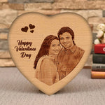 Heart Engraving Wooden Frame