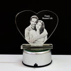 13x13x0.8 Heart Stand 2D Acrylic