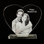 13x13x0.8 Heart Stand 2D Acrylic