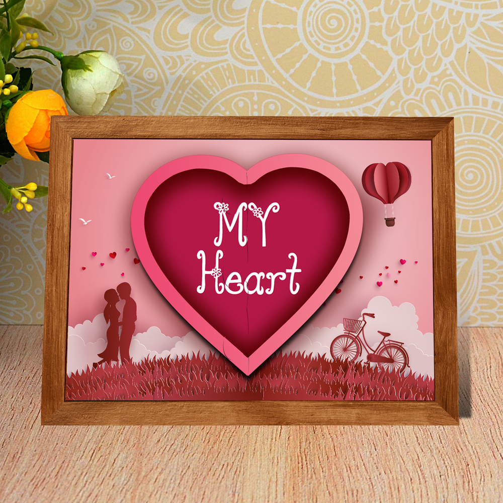 Heart Puzzle Magnetic Frame | Picture Puzzle | Valentines Day Gifts | Zestpics