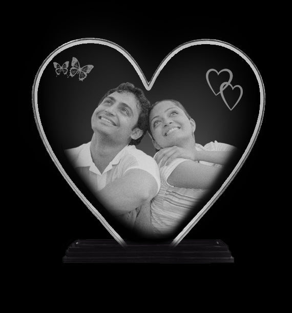 Your photo and message will be engraved on transparent acrylic that looks like a glass and you can gift it to your loved ones on birthday or anniversary - Zestpics. Valentine's day gifts online, valentine gifts for husband, valentine gifts ideas, valentine gifts online, valentine gifts for girlfriend, valentine gifts for boyfriend, valentine gifts for wife, love gifts online shopping, valentine's day romantic gifts