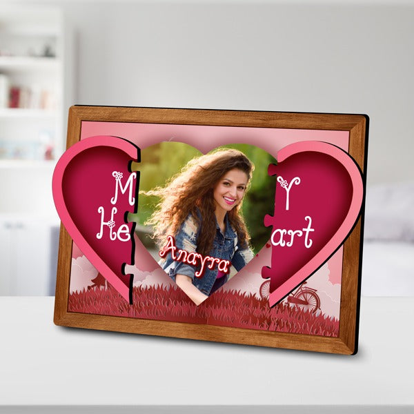 Heart Puzzle Magnetic Frame | Picture Puzzle | Valentines Day Gifts | Zestpics