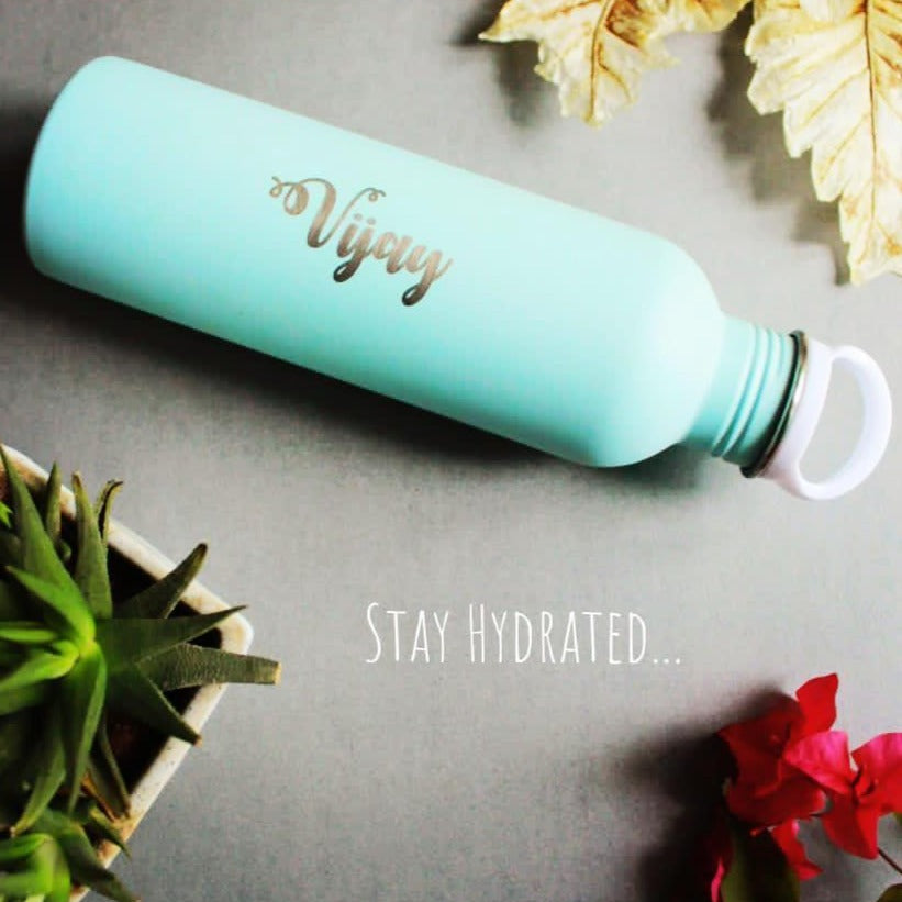 Customized Sippers | Personalised Pastel Blue Sipper Online | Zestpics