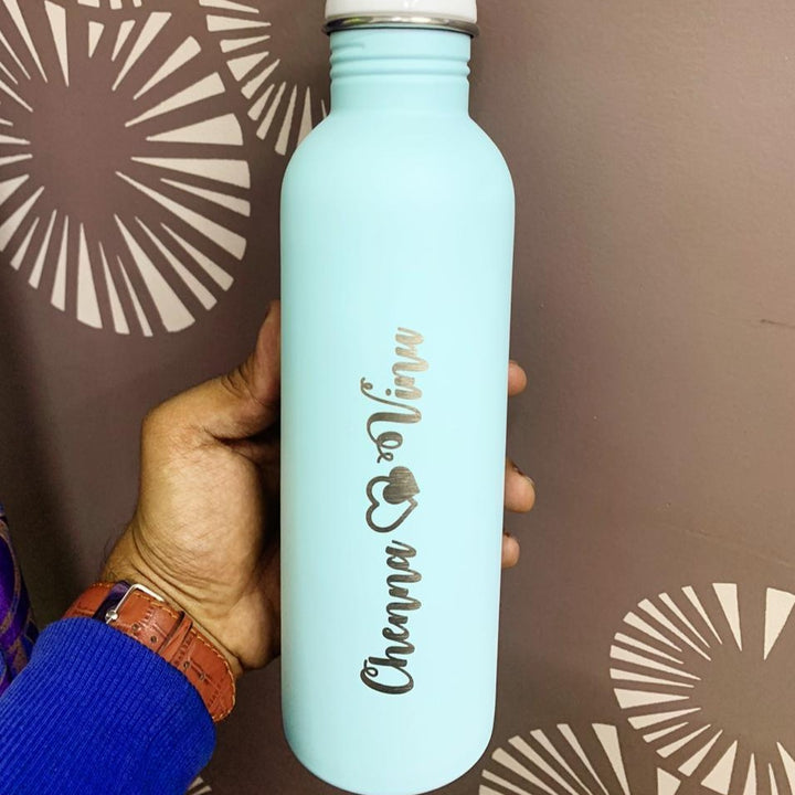 Customized Sippers | Personalised Pastel Blue Sipper Online | Zestpics