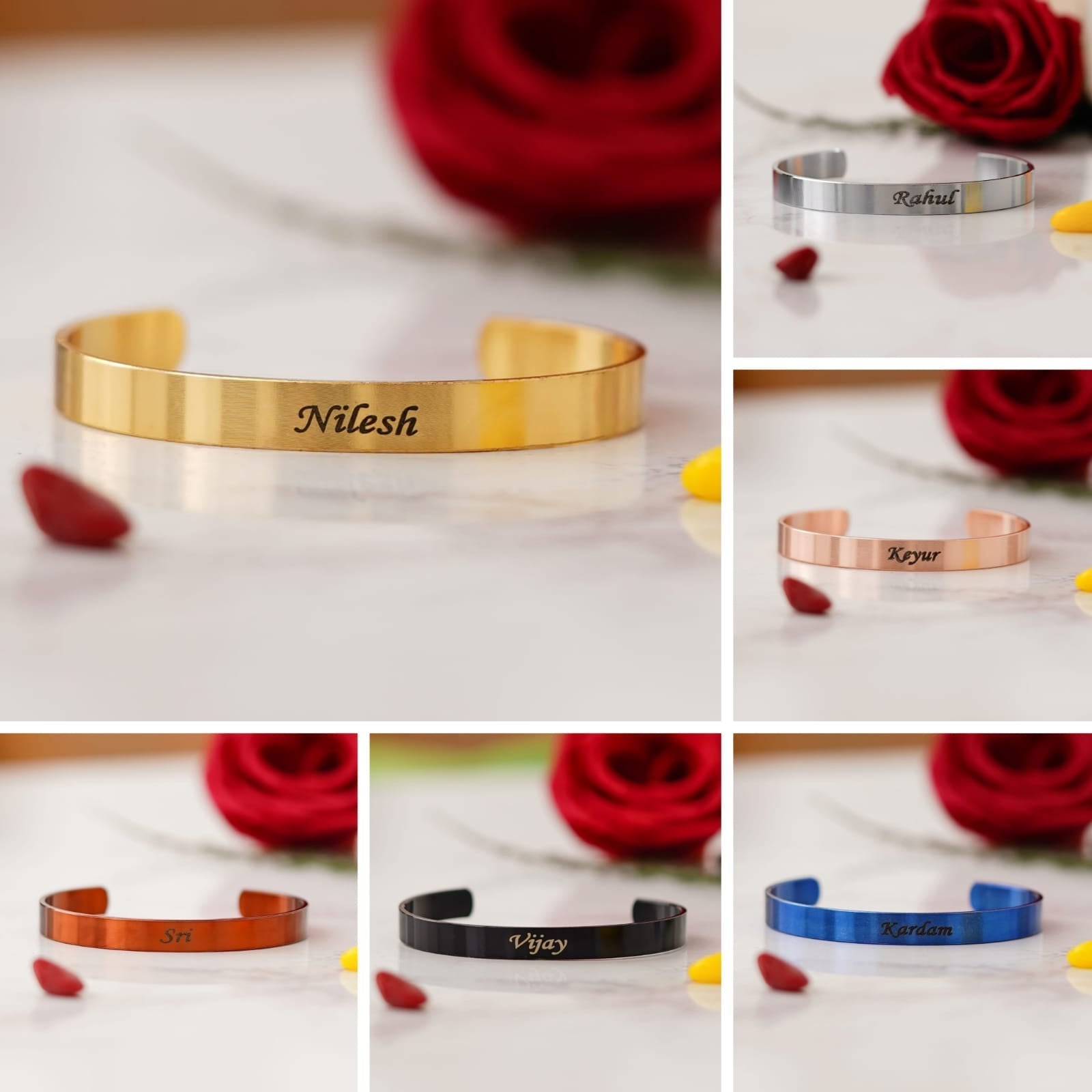 Gold/ Silver/ Rose Gold Female Custom Name Bracelet, Personalized by Luxury  Brings at Rs 499 in Jaipur