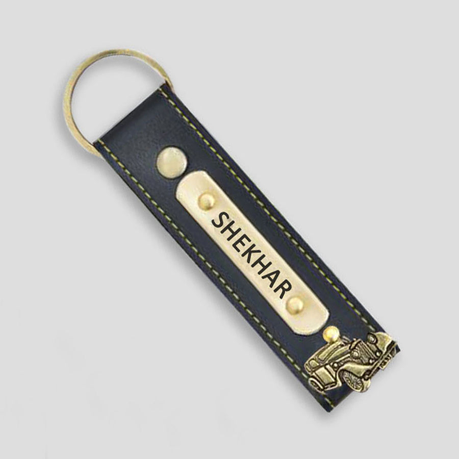 Buy Personalised Leather Name Keychain, Customised Keychains |Zestpics