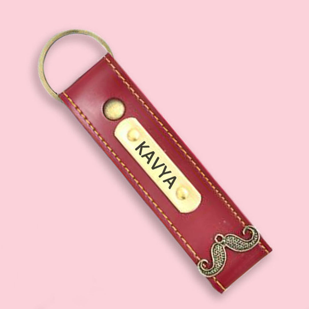 Buy Personalised Leather Name Keychain, Customised Keychains |Zestpics