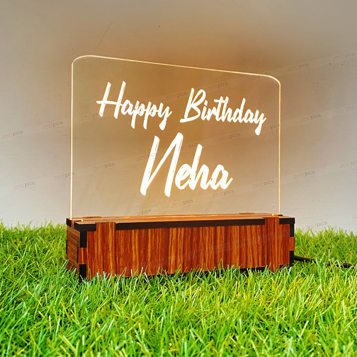 Birthday Gifts, Personalized Acrylic Led Night Lamp online at Zestpics