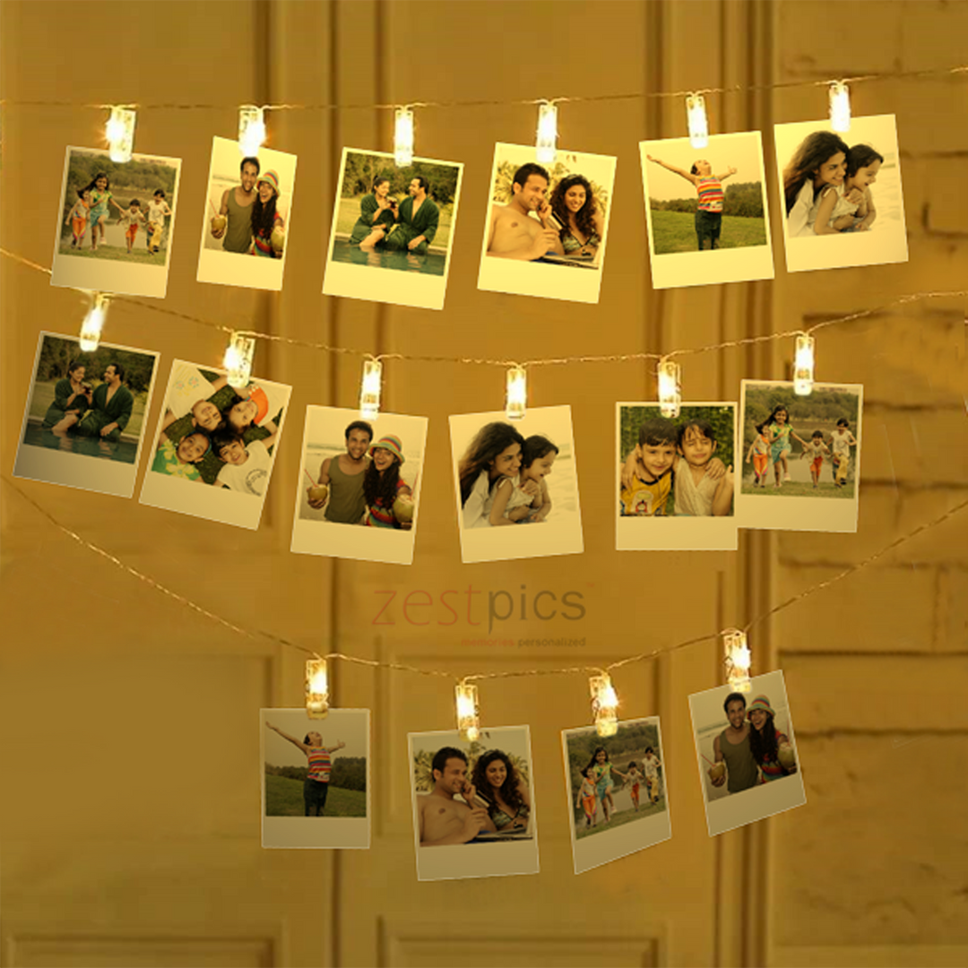Photo Prints with LED Photo Clips Photo Prints Online in India at Zestpics