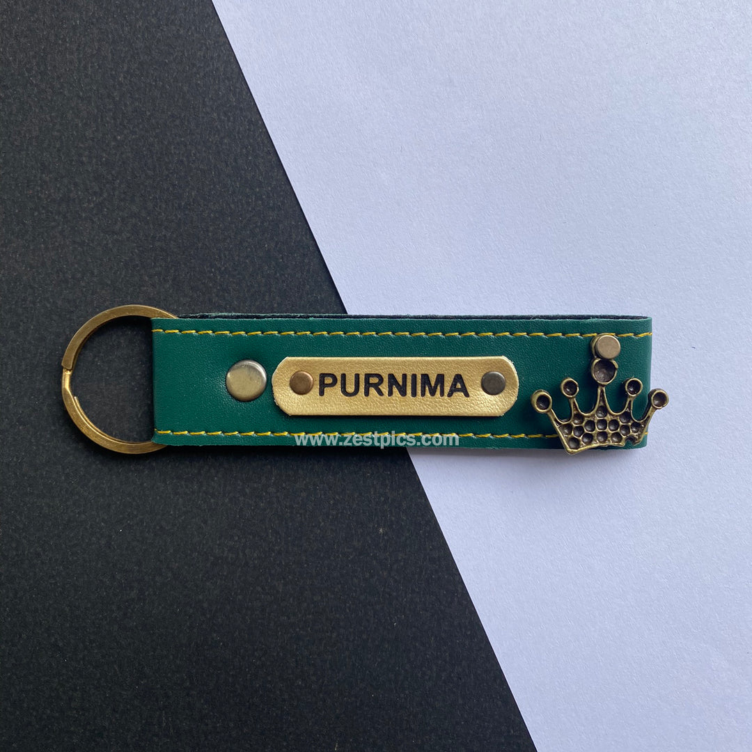 Buy Personalised Leather Name Keychain, Customised Keychains |Zestpics