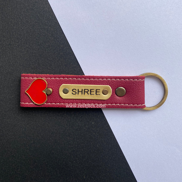Buy Personalised Leather Name Keychain, Customised Keychains |Zestpics