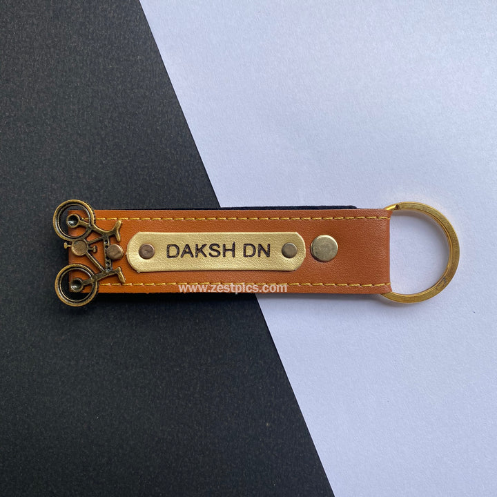 Buy Personalised Leather Name Keychain, Customised Keychains |Zestpics