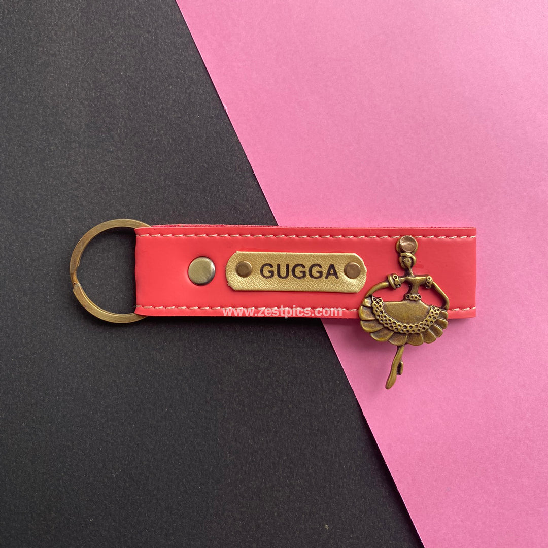 Buy Personalised Leather Name Keychain, Customised Keychains |Zestpics
