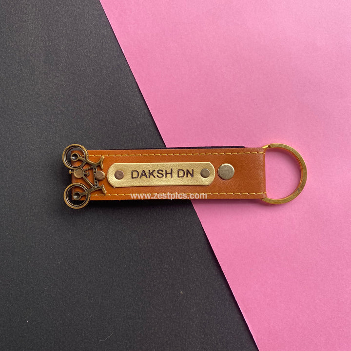 Buy Personalised Leather Name Keychain, Customised Keychains |Zestpics