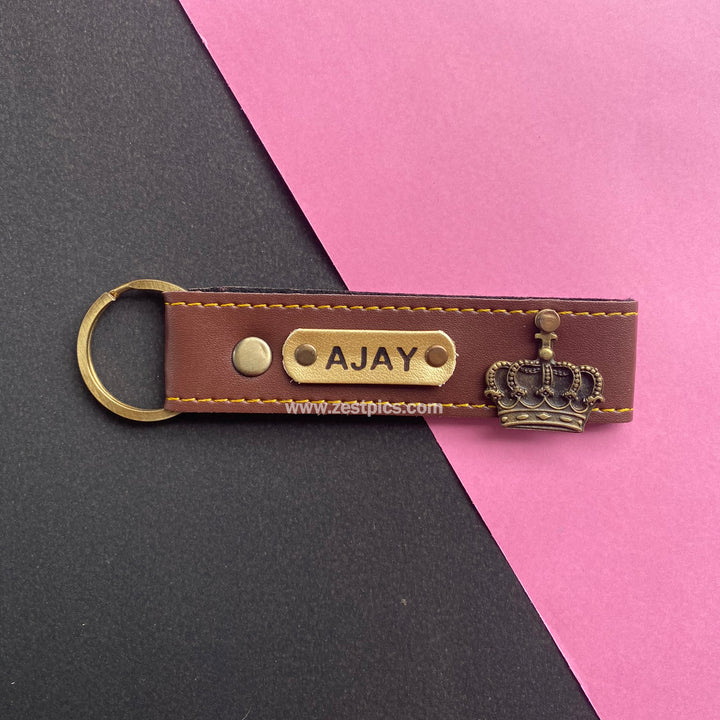 Buy Personalised Leather Name Keychain, Customised Keychains |Zestpics