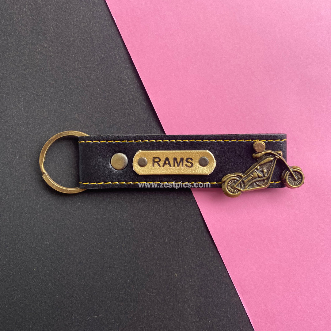 Buy Personalised Leather Name Keychain, Customised Keychains |Zestpics