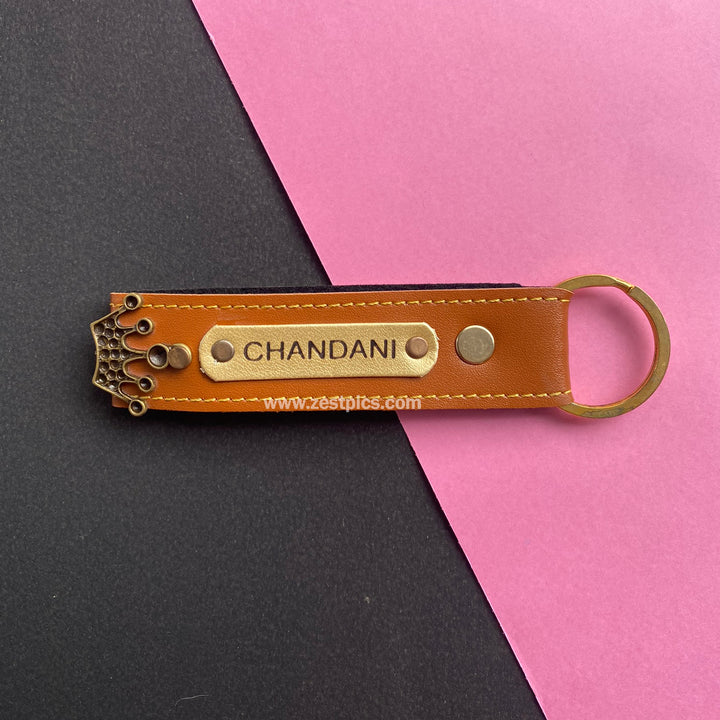 Buy Personalised Leather Name Keychain, Customised Keychains |Zestpics