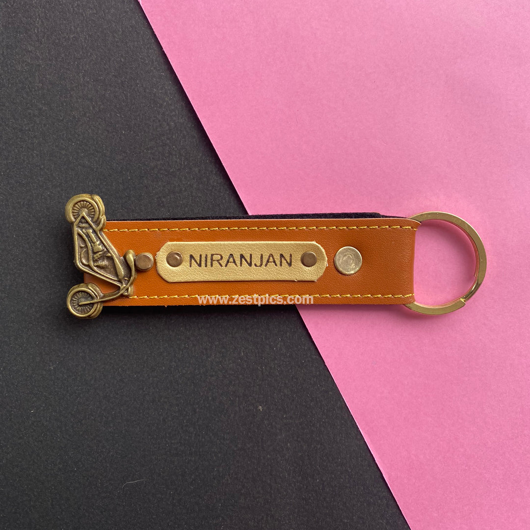 Buy Personalised Leather Name Keychain, Customised Keychains |Zestpics