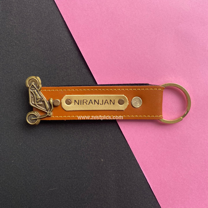 Buy Personalised Leather Name Keychain, Customised Keychains |Zestpics
