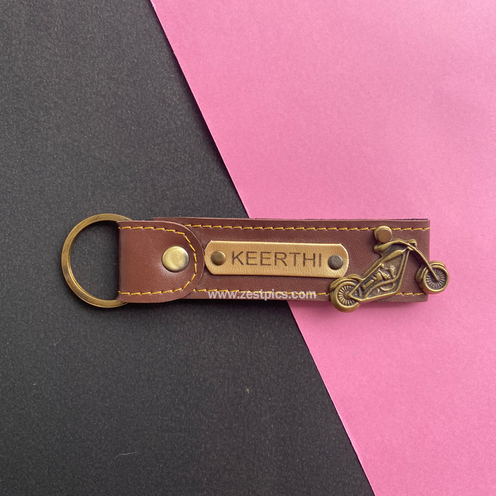 Buy Personalised Leather Name Keychain, Customised Keychains |Zestpics