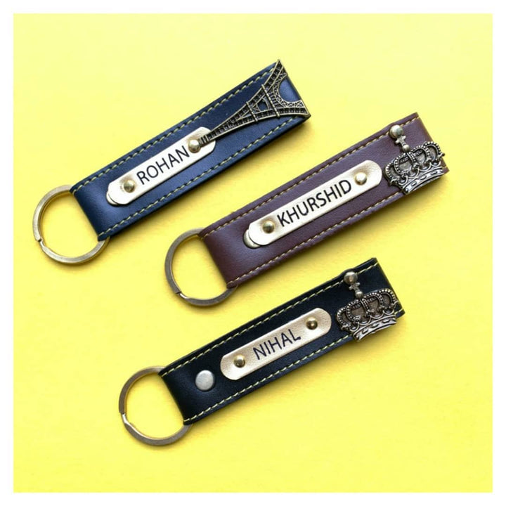 Buy Personalised Leather Name Keychain, Customised Keychains |Zestpics