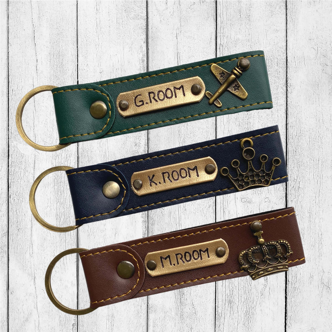 Buy Personalised Leather Name Keychain, Customised Keychains |Zestpics