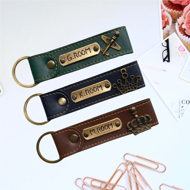 Buy Personalised Leather Name Keychain, Customised Keychains |Zestpics