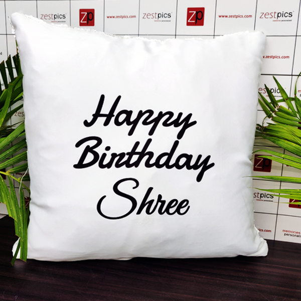 Back Side Printing of Square Magic Pillow at Zestpics|Shop Magic Pillow Online in India