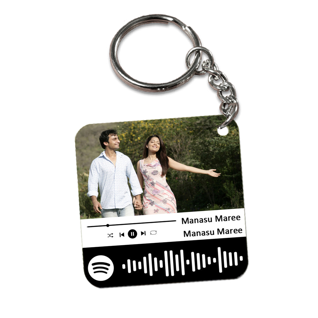 Spotify Keychain | Custom Spotify Code Keychain online at Zestpics