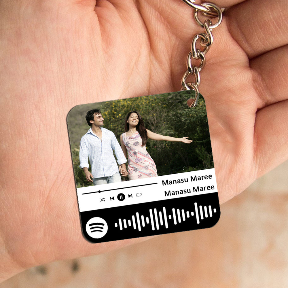 Spotify Keychain | Custom Spotify Code Keychain online at Zestpics