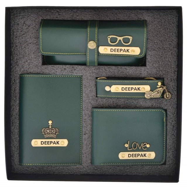 Mens Gift, Birthday Gift for Husband | Personalised Wallet, Passport Cover Gift Combo | Zestpics