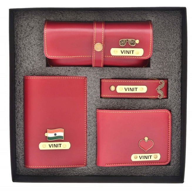 Mens Gift, Birthday Gift for Husband | Personalised Wallet, Passport Cover Gift Combo | Zestpics