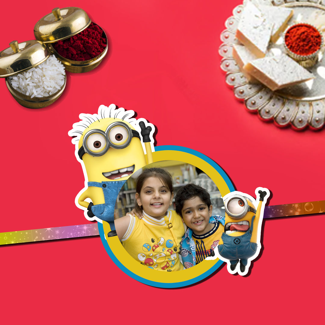 Minion Rakhi, Kids Rakhi, Photo Rakhi Online in India | Zestpics