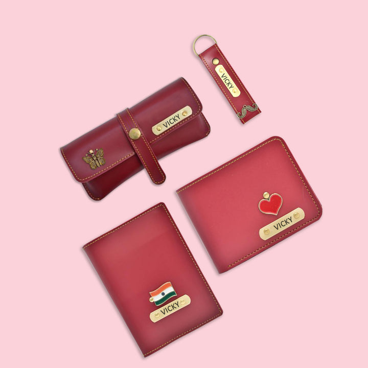 Mens Gift, Birthday Gift for Husband | Personalised Wallet, Passport Cover Gift Combo
