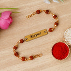 Metal Premium Rudraskha Rakhi 2024 | Zestpics